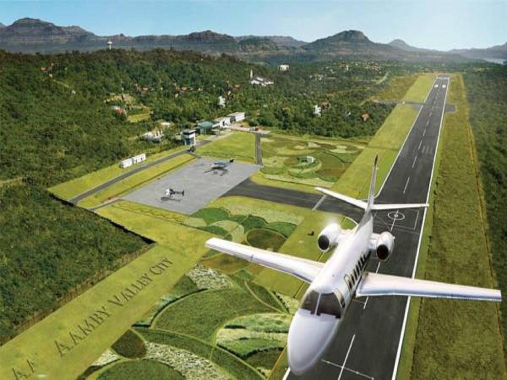 암비 밸리 시티 로나발라 외부 사진 Artist's rendering of the proposed airport